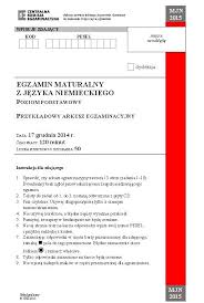 Jako że do matury pozostało już mało czasu, bo niewiele ponad dwa miesiące, tegoroczni maturzyści tradycyjnie będą mogli sprawdzić. Probna Matura 2015 Z Cke Jezyk Niemiecki Poziom Podstawowy Arkusze Odpowiedzi Dziennik Polski