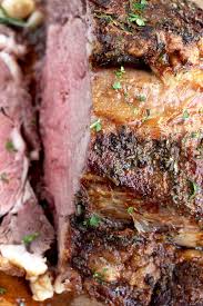 Reverse searing the beef browns the outside while leaving the inside tender, juicy, and perfectly cooked. Herb Crusted Prime Rib Roast Lemon Blossoms