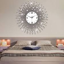 The Great Indoors Wall Clocks Living Room Silver Wall Clock Wall Clock Luxury