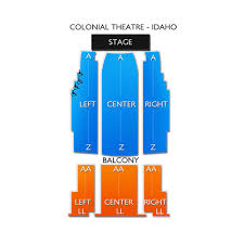 colonial theatre idaho 2019 seating chart