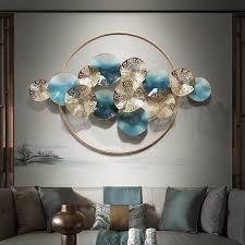Find images of wall decoration. Buy New Chinese Style Wall Hanging Decoration Metal Light Luxury Wall Bedroom Living Room Iron Art Hanging Household Decoration Three Dimensional Wall Decoration Online In Kuwait 596093500670