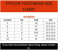Fitflop Size Chart Cm Buurtsite Net