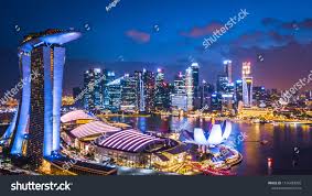 Aerial View Singapore City Skyline Singapore Business Building Around Marina Bay At Night Sponsored Ad In 2020 Singapore City Singapore Vacation City Landscape