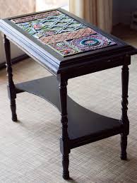 End Table Mosaic Side Table Boho End Table Black Accent Table Etsy Boho Side Table End Tables Side Table