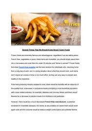 Frozen foods have gotten a bad rap over the years. Frozen French Fries Manufacturers Best Potatoes For Chips Australia By Golden Fries Issuu
