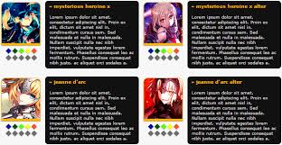 Dreamcodes Fate Grand Order Inspired Cr Chart
