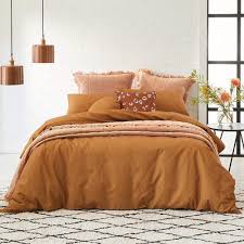I'm always on the hunt for interesting color combinations, and lately i am taken with this one. Alex Liddy Edit Quilt Cover King Rust Quilt Covers House