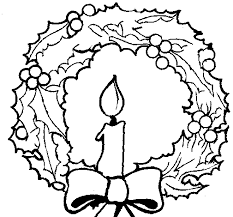 Corona De Adviento Para Colorear