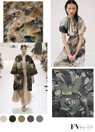 Fashion Vignette Fv Trend X Color Camo Chic Fall 2021 Color Trends Fashion Fashion Trend Forecast Christian Fashion