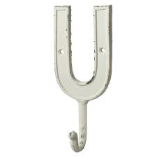Decorating walls with fish bones skeleton wall hooks give a nautical sea beach theme to your room, and these fish bone wall hook make easier to fish wall hooks for home decoration. Monogram Letter U Single Wall Hook Painted Cast Iron 7 5 Inch Walmart Com Walmart Com