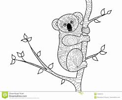 Koala on a tree template. Free Coloring Pages Of Koala Bears Peepsburgh