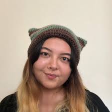 Cat Ear Crochet Beanie