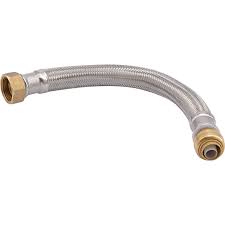 If the supply line is rusted, pulled out, or damaged in some other manner then the toilet will not drain or refill. Stainless Steel Water Heater Connector Braided Supply Lines Plumbing Sharkbite
