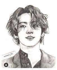 Maybe you would like to learn more about one of these? Jungkook Portrait Drawing Jungkookportraitdrawing Bts Drawings Kpop Drawings Portrait Drawing