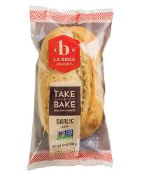 Take Bake Garlic Loaf La Brea Bakery