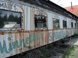 Vintage 1910 Northern Pacific Railroad Dining Car For Sale Abandoned Train Railroad Cars For Sale