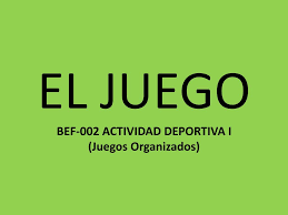 Los juegos modificados son aquellos en los que se cambian las reglas y forma de jugar para hacerlos más divertidos, para enseñar. Ppt El Juego Powerpoint Presentation Free Download Id 4910075