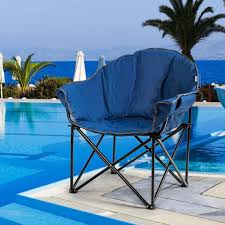 This oversized folding moon chair has a wide design and cozy 100 percent polyester fabric. Costway Campingstuhl Gepolsterter Moon Chair Kaufland De