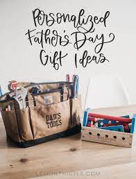 Finding great gifts for dad isn't as difficult as you think! Personalized Fathers Day Gift Ideas Daddy And Me Gifts Lemon Thistle