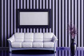 Create a headboard effect with bedroom wallpaper patterns behind the bed; 30 Striped Wallpaper Designs To Inspire You