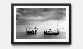 .art wall decor being available only in various sizes with frames & with no frame for your living room, bedroom, and dining hall home decor. Framed Wall Art Local Fishing Boat
