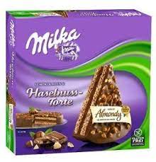 They've even introduced their own variations, such as strawberry and chocolate, filled with strawberry glaze and m. B F Bakery Food Almondy Milka Haselnuss Torte Naschkater Com Das Sussigkeiten Marketing Blog