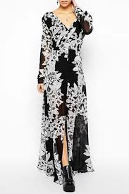Black And White Long Sleeve Dress White Floral Print Long Sleeve Maxi Dress Maxi Dress Long Sleeve Maxi Dress White Maxi Dresses Online