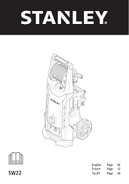 Black And Decker Pressure Washer Parts Pw 1700 Stanley Sw22 Pressure Washer Instruction Manual Manualzz