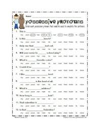 Sailing Through 1st Grade Possessive Pronouns Speech And Language Speech Activities Possessive Pronouns Activities