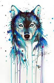 Dark Wolf Signed Art Print Etsy Wolf Art Print Wolf Tattoos Wolf Tattoo Design
