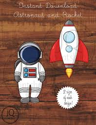 Printable Astronaut Printable Rocket Space Theme Birthday Etsy Printable Rocket Space Birthday Mothers Day Crafts For Kids