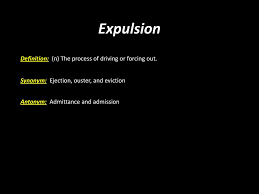 Find another word for ousted. English 1 Semester 1 Finals Vocabulary Powerpoint Presentation Ppt Download
