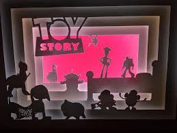 Toy Story Buzz Lightyear Woody Shadow Box Light Etsy Disney Shadow Box Shadow Box Craft Night