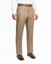 Luxury Flat Front Wool Dress Pants In Tan Dress Pants Pants Twill
