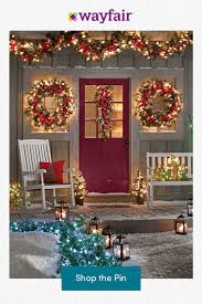 Shop Holiday Decors At Wayfair Outdoor Christmas Decorations Christmas Porch Decor Outdoor Christmas Diy