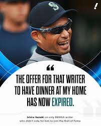 Ichiro still keeps receipts