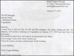 Ini sedikit kurang formal daripada kontrak dan rincian pengaturan pekerjaan. Contoh Formal Invitation Letter Beserta Strukturnya Materi Pelajaran 7