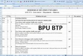 Exemple Bordereau De Prix Batiment Btp Excel Exemple Devis Batiment Planning Chantier
