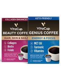 Amazon.com: VitaCup Coffee Pod Beauty & Genius 32ct. Bundle Vitamin infused  Recyclable Single Serve Pods Compatible with K-Cup Brewers Including Keurig  2.0 : Grocery & Gourmet Food