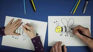 Biene malen biene tattoo biene kunst t shirt bemalen lustige kunst comic zeichnen leinwand gestalten lustige comics kinder motive. Wie Malt Man Eine Biene Youtube