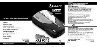 Free download of cobra xrs9345 manuals is available on onlinefreeguides.com. Cobra Xrs 9345 Operating Instructions Manual Pdf Download Manualslib