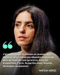 💬 « J'ai toujours aimé la peinture et raconter des histoires. Je ne  voulais pas dépendre du désir de l'autre en tant qu'actrice. Entre les  propositions, j'écris. Ne pas être dans l'attente,