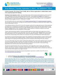 Is an initiative of the hellenic open university which aims to address the educational and integration needs of refugees currently residing in greece. Call For Proposals The African Water Facility Calls On African Organisations To Submit Climate Smart Water Project Proposals For Funding Nordic Development Fund