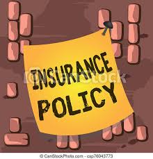 Policy documents contain a number of insurance terms because they typically define the limitations of risk and liability on the insured and any exclusions of coverage. Word Writing Text Insurance Policy Business Concept For Document Detailing The Terms And Conditions Of A Insurance Curved Canstock