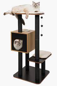 Rascadores Para Gatos 10 Mejores Del 2021 Feelcats Modern Cat Tree Vesper Cat Furniture Cat Tree