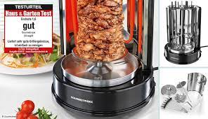 Die geräte sind immer gleich aufgebaut und haben ein heizstrahler und einen spieß. Im Test Donergrill Gourmetmaxx Haus Garten Test