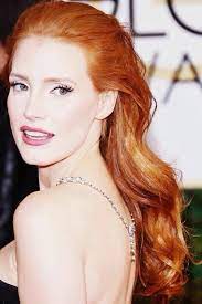 Fresh Minimalistic Look For Flame Haired Goddesses Actress Jessica Jessica Chastain Beautiful Redhead