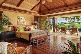 Master Suite Of Luxury Kona Home Hawaiian Home Decor Hawaiian Homes Hawaiian Bedroom