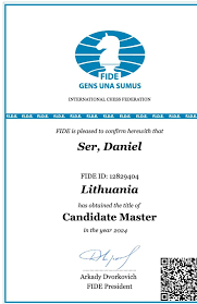 Congratulations to Our Young Chess Master Candidate