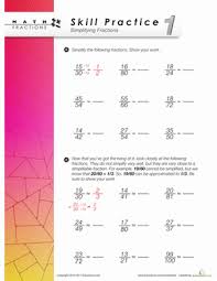 Simplify Fractions Worksheet Education Com Simplifying Fractions Fractions Fractions Worksheets